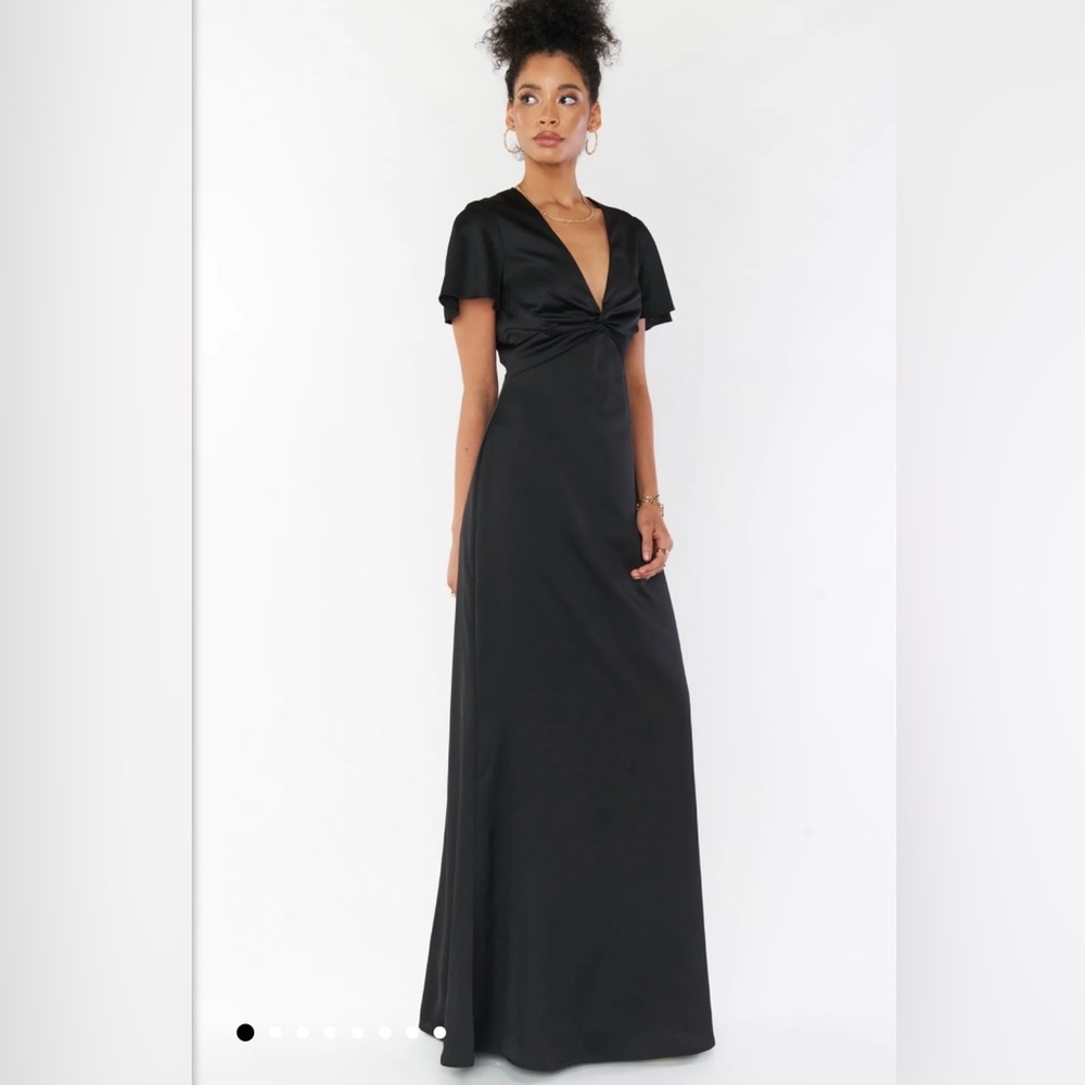 Show Me Your Mumu - Rome Twist Gown - Medium - Black Satin